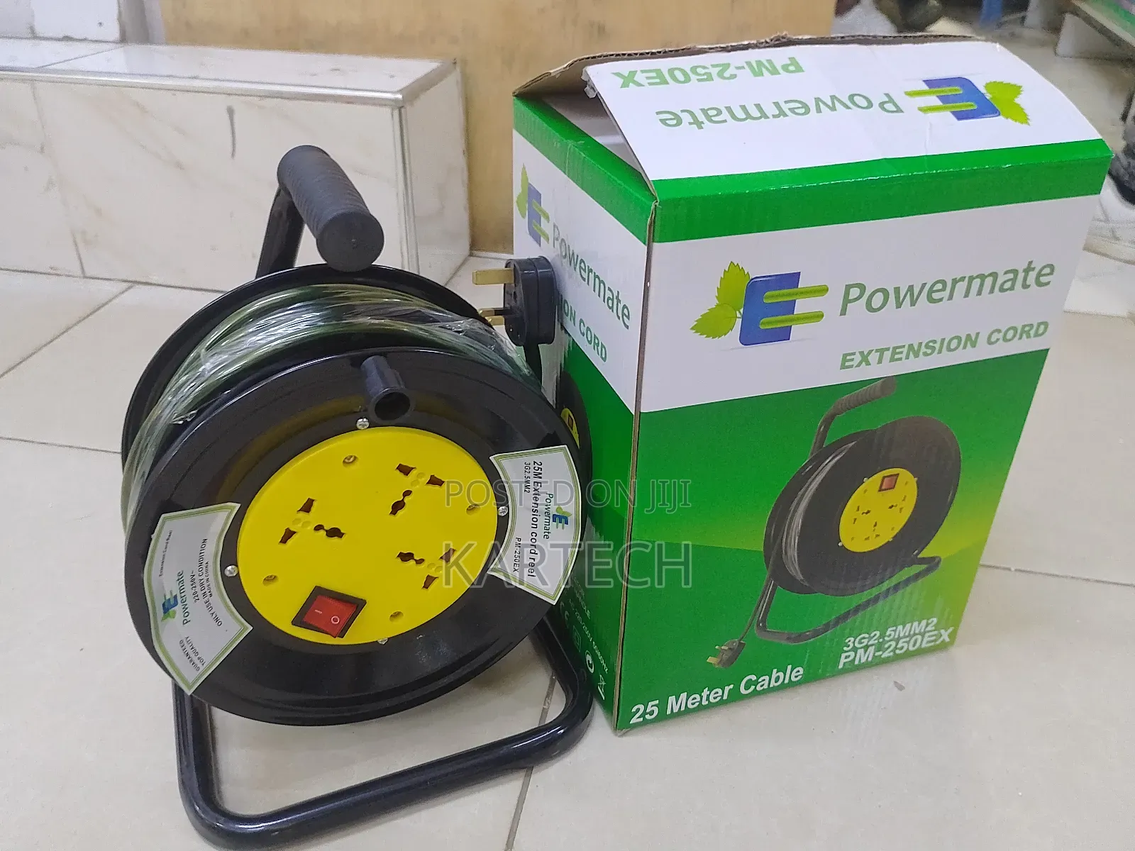 Powermate Extension Cord Cable Reel 25m 2.5mm