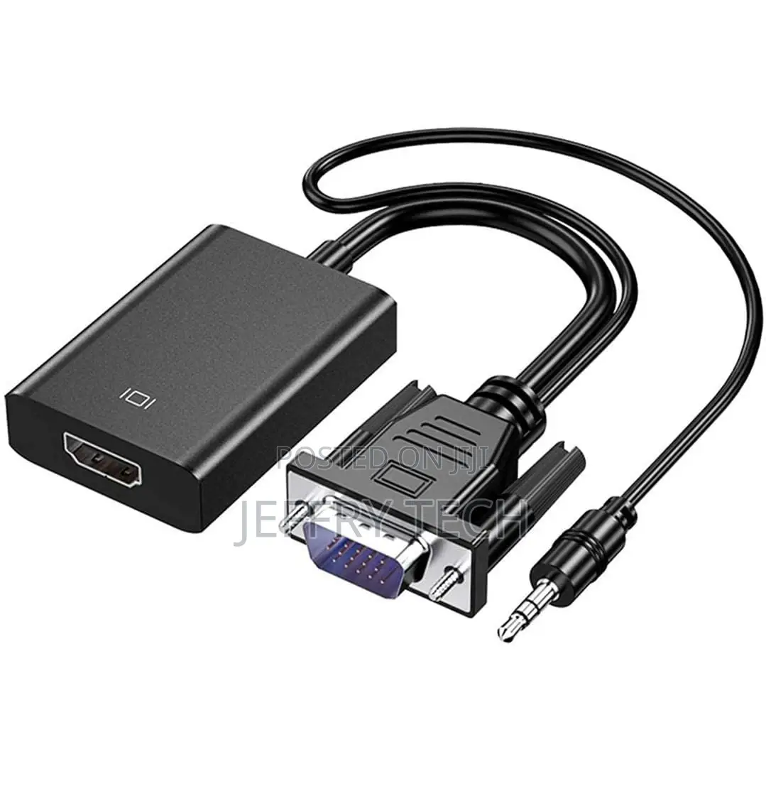 VGA Male to HDMI Female With 3.5MM Audio Jack – Connect Mon