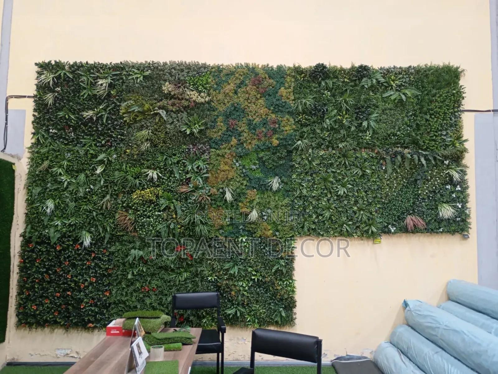 Flowered Artificial Wall Ascent Boxwood Hedge Panels