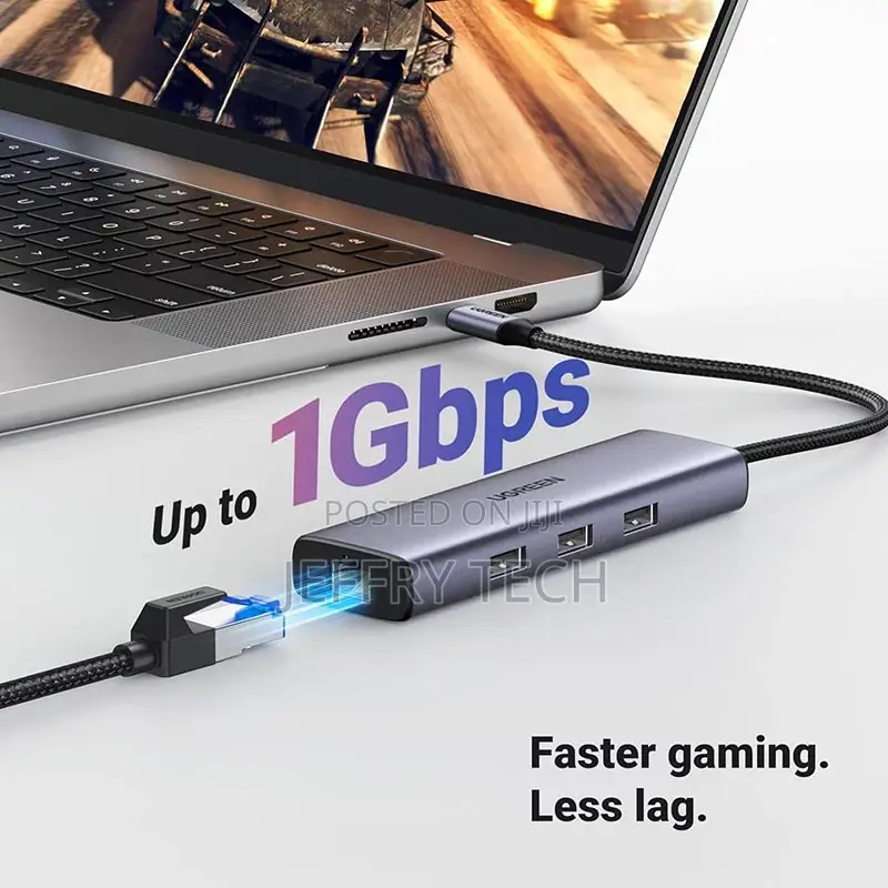 UGREEN 6-in-1 USB-C Multi-Function Hub – CM512 (UG-15– Gray