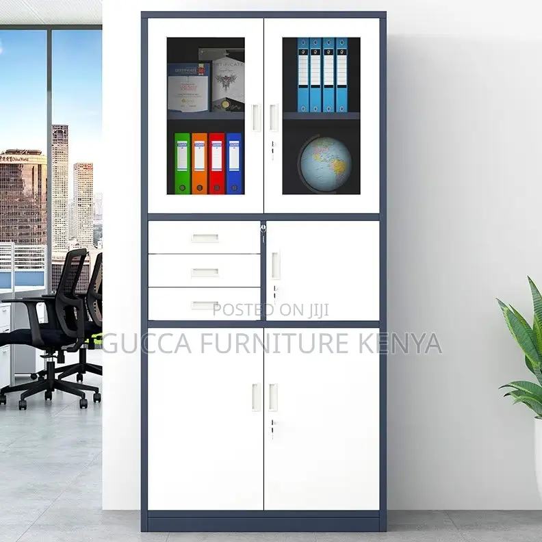 Cabinets:Secure 2-Door Modern Steel File Storage Cabinet