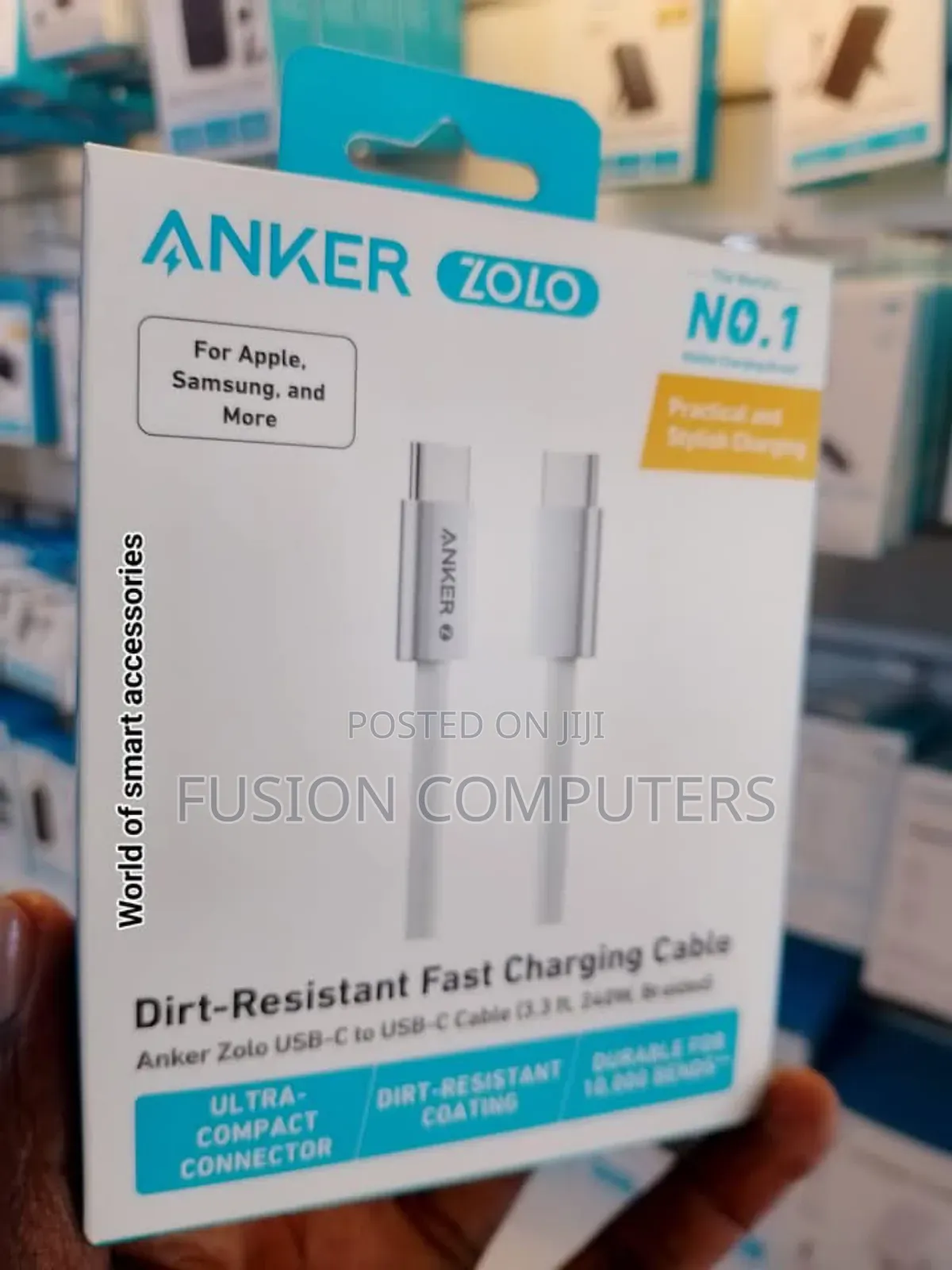 Anker 322 USB-C to USB-C 60W Cable (3ft) Nylon Braided