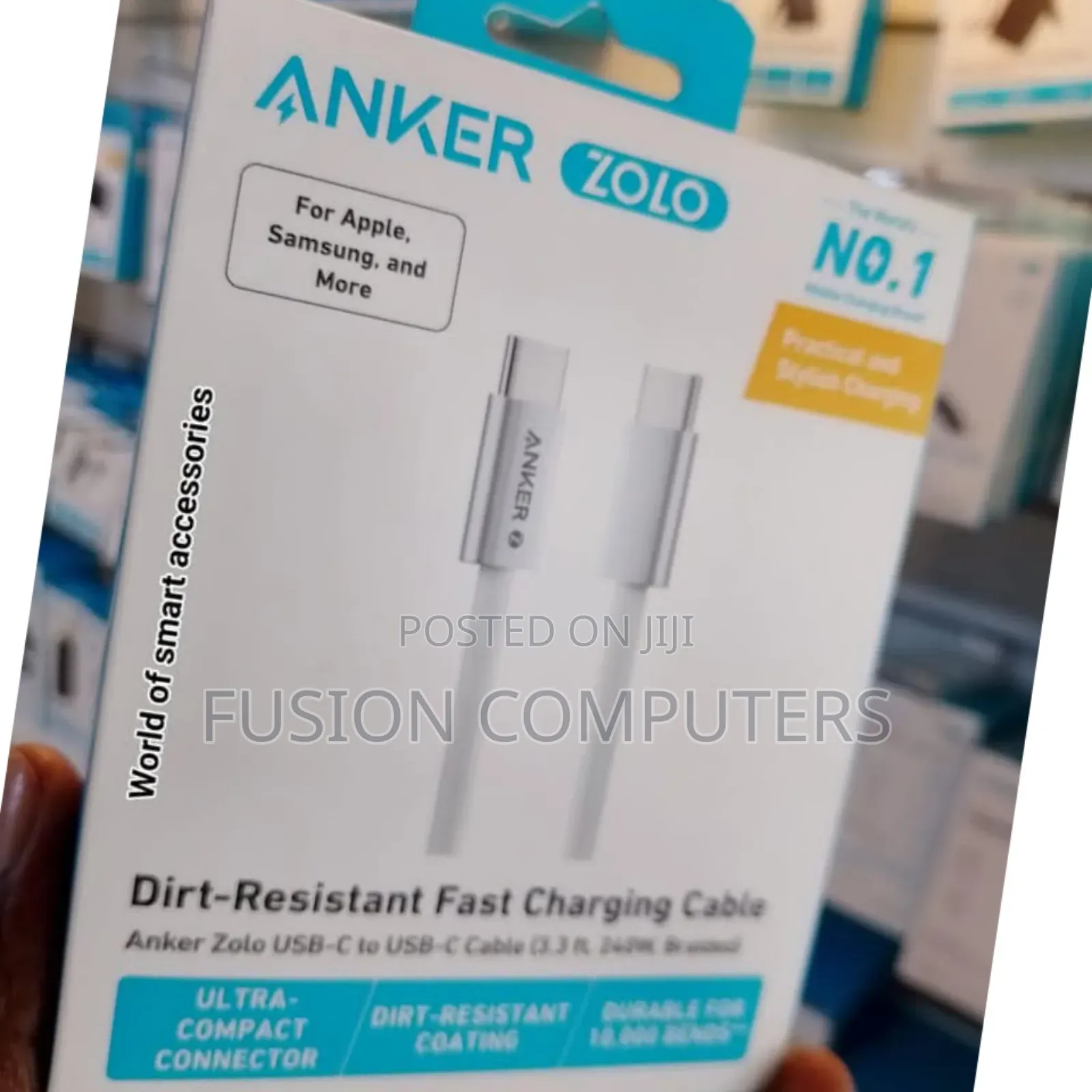 Anker 322 USB-C to USB-C 60W Cable (3ft) Nylon Braided
