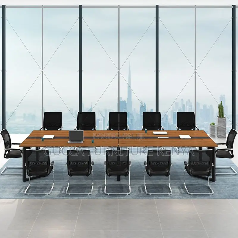 Boardroom Table:240cm Executive Steel Frame Conference Table
