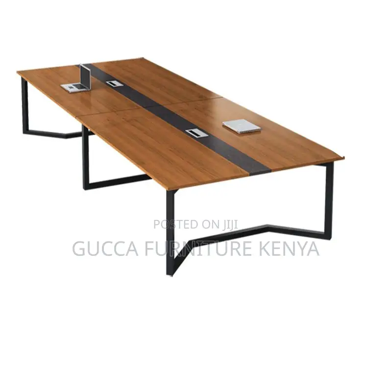 Boardroom Table:240cm Executive Steel Frame Conference Table