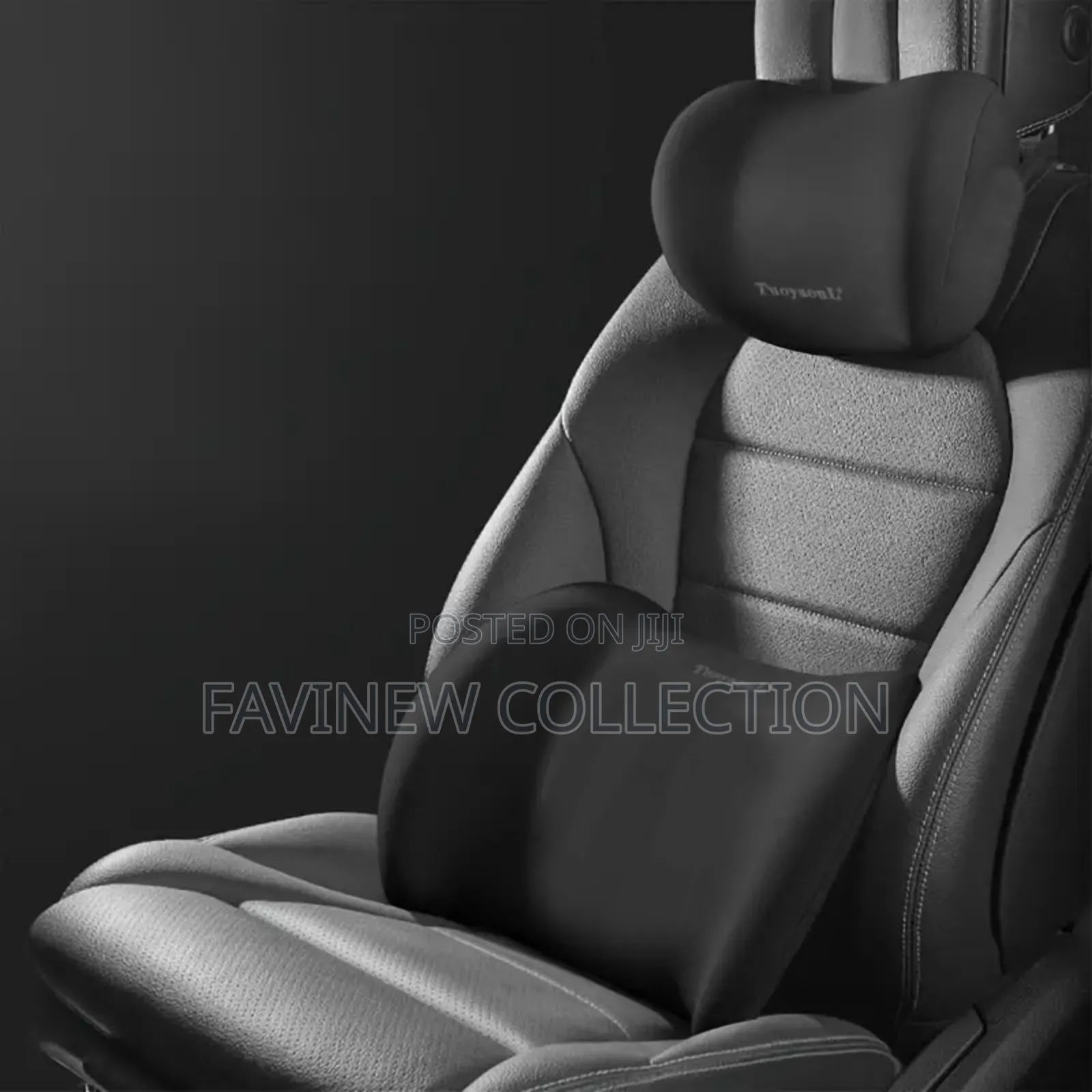 2 Piece Memory Foam Car Headrest Lumbar Support