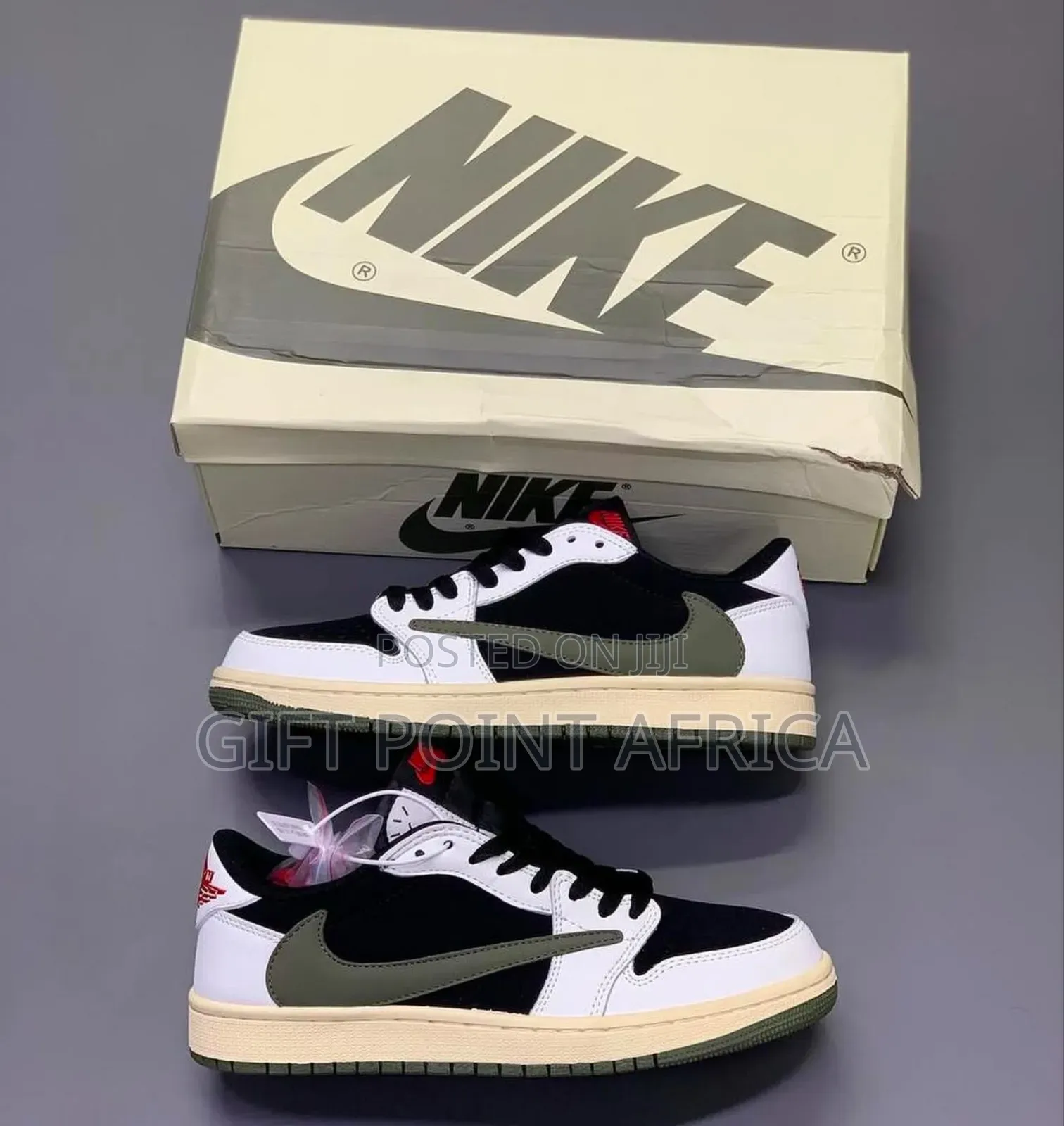 Jordan 1 Olive Green Unisex Sneakers