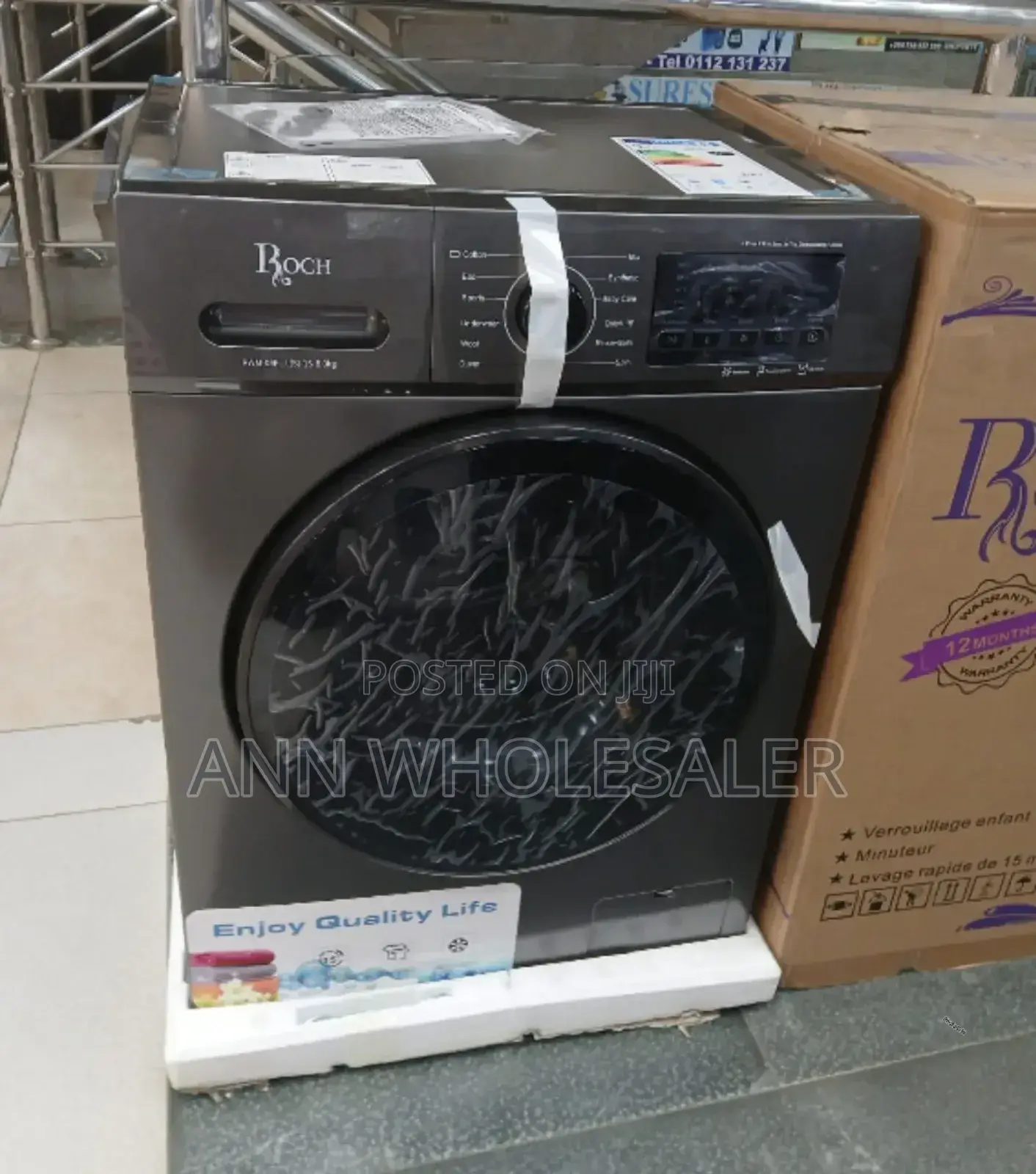 Fully Automatic Roch 8kg Wash and Spin Front Load Machine