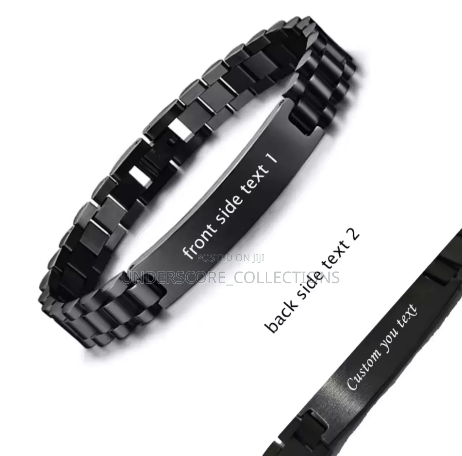 Black Engravable Bracelet