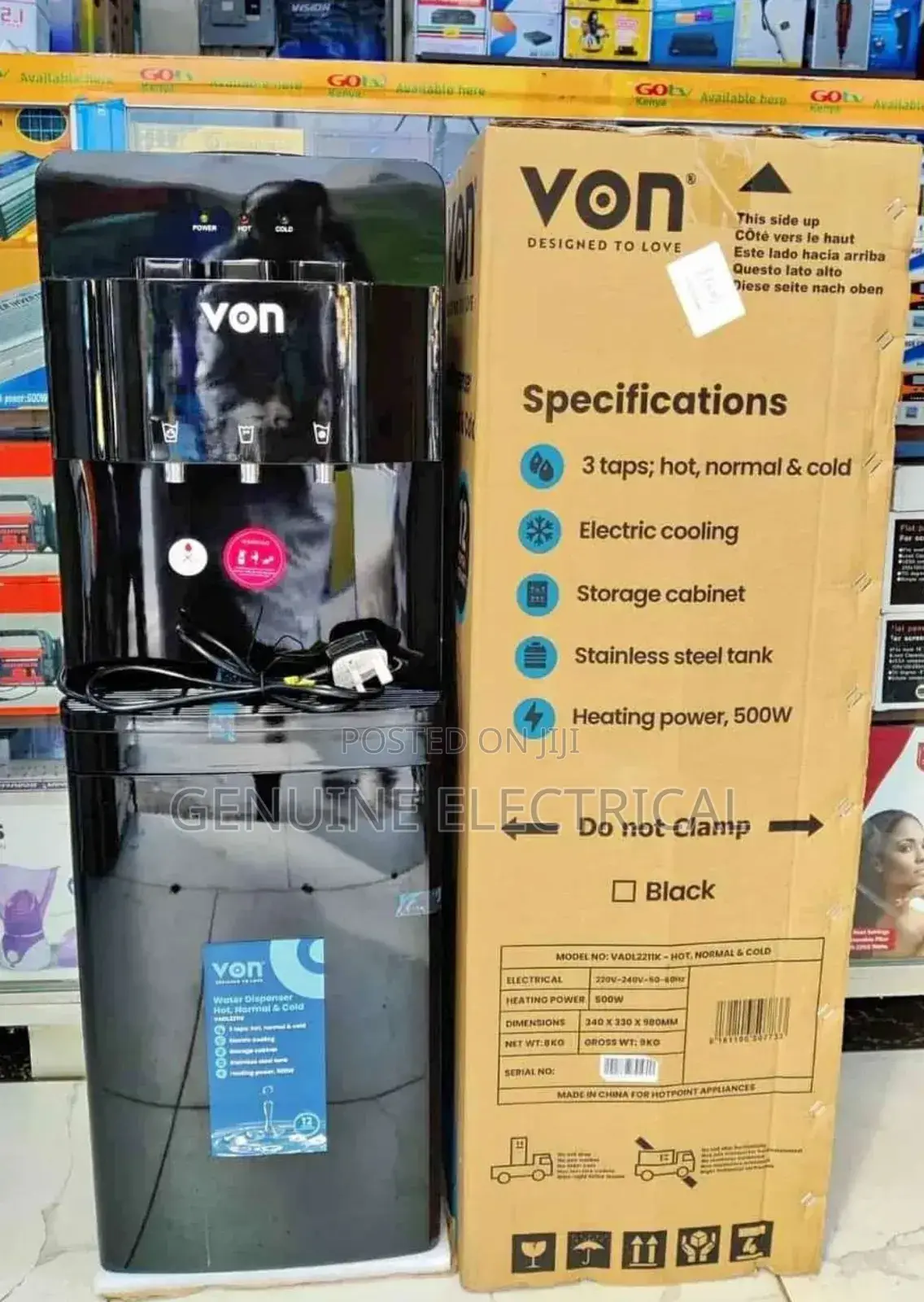 Good Model Von Black 3 Taps Dispenser