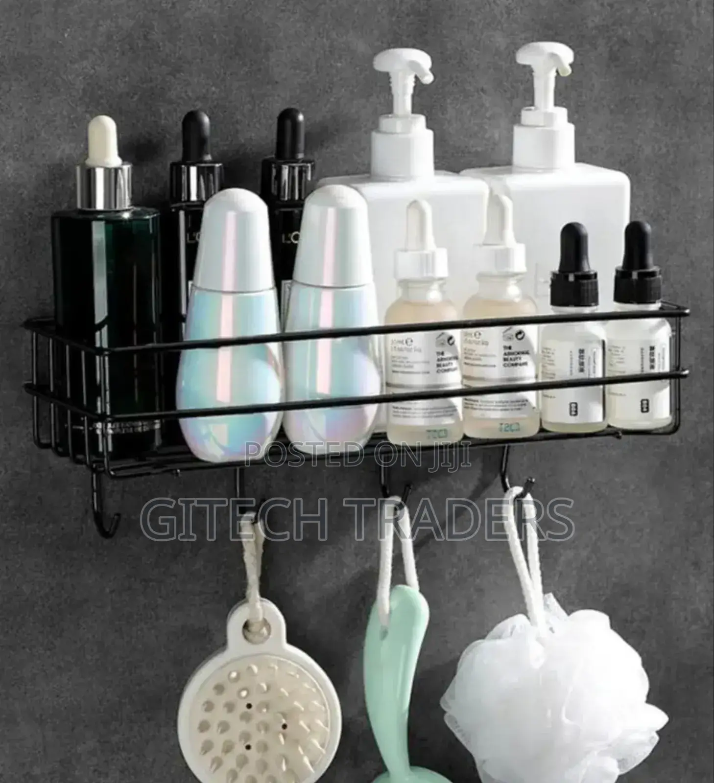 *Bathroom Organizer With Hooks