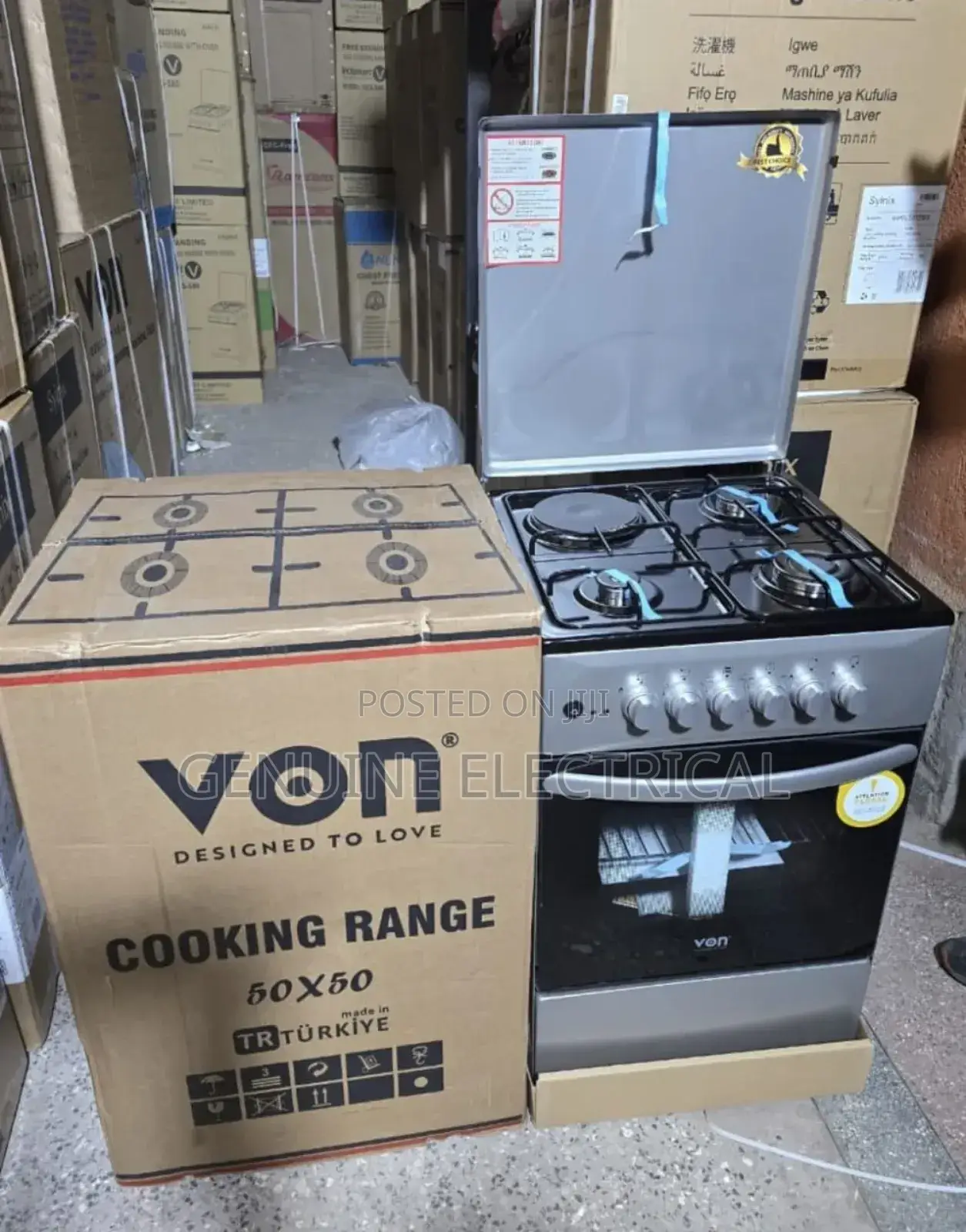 High Quality 50×50 Von 3+1 Standing Cooker