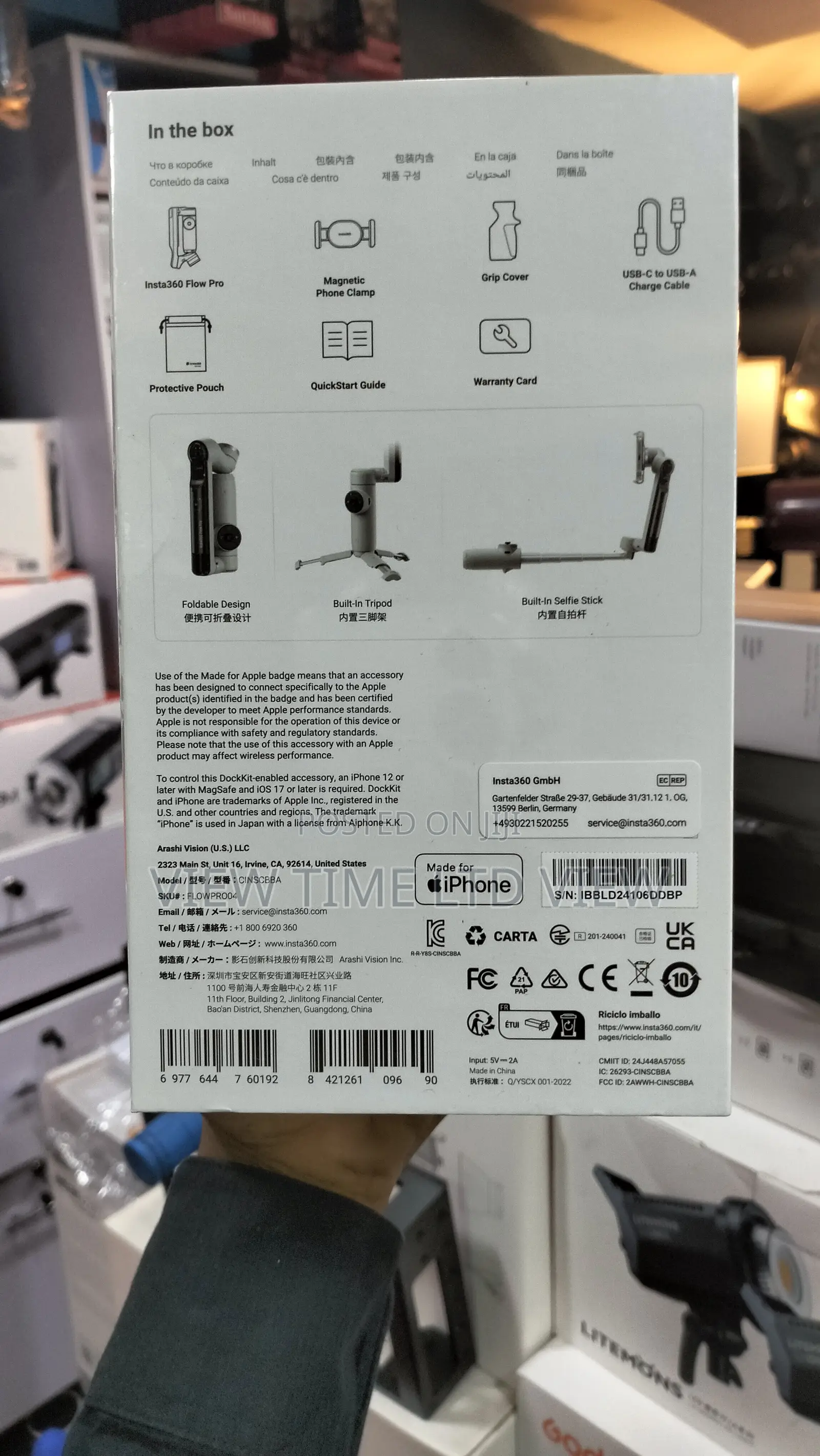 Insta360 Flow Pro Ai Tracking iPhone Stabiliser