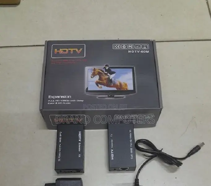 HDMI Extender Over RJ45 Cat6 Ethernet Cable Up to 60m