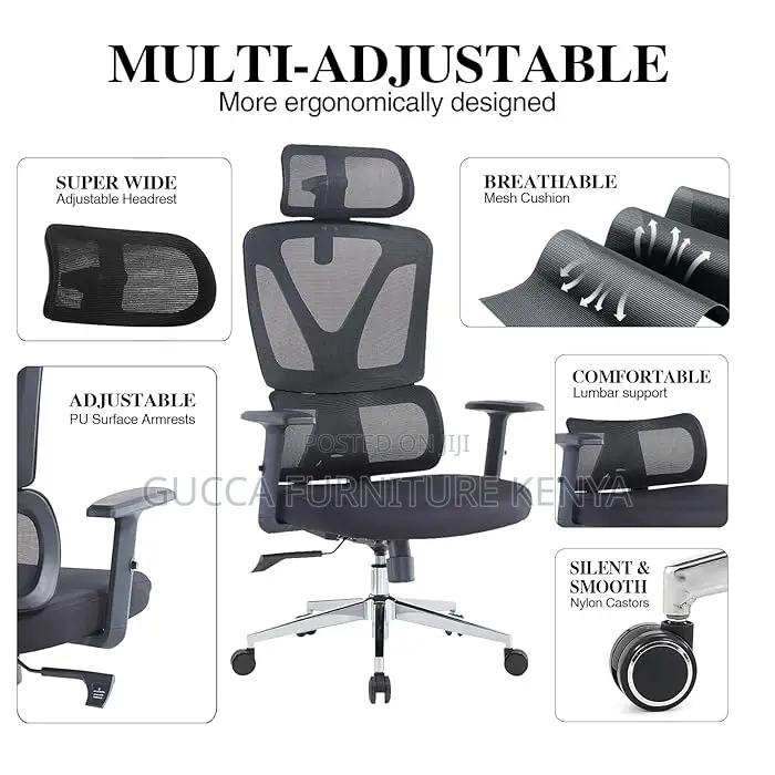 Office Chairs: Orthopedic Adjustable Desk Chair for Study