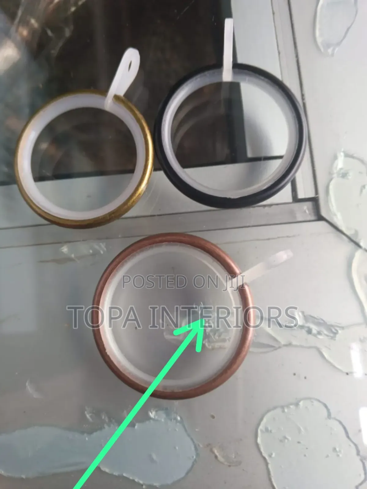 Rubber Coated Drapery Rings for Noise Cancellation