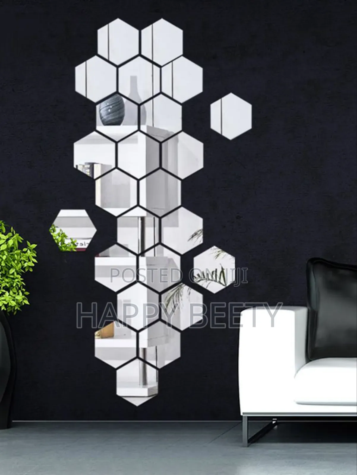 Hexagonal Wall Stickers ( 12pcs Set)