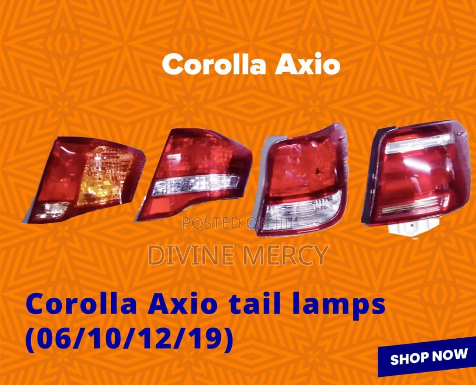 Corolla Axio 06/10/12/19 Tail Lens Lamp