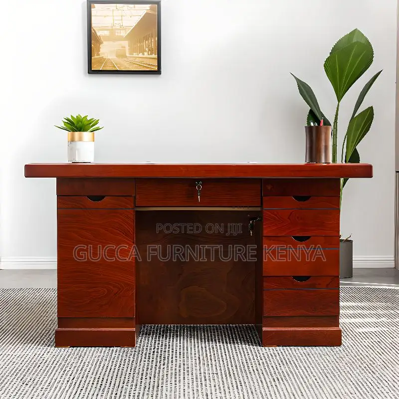 Office Tables:Classic Crimson Office Computer Executivedesk