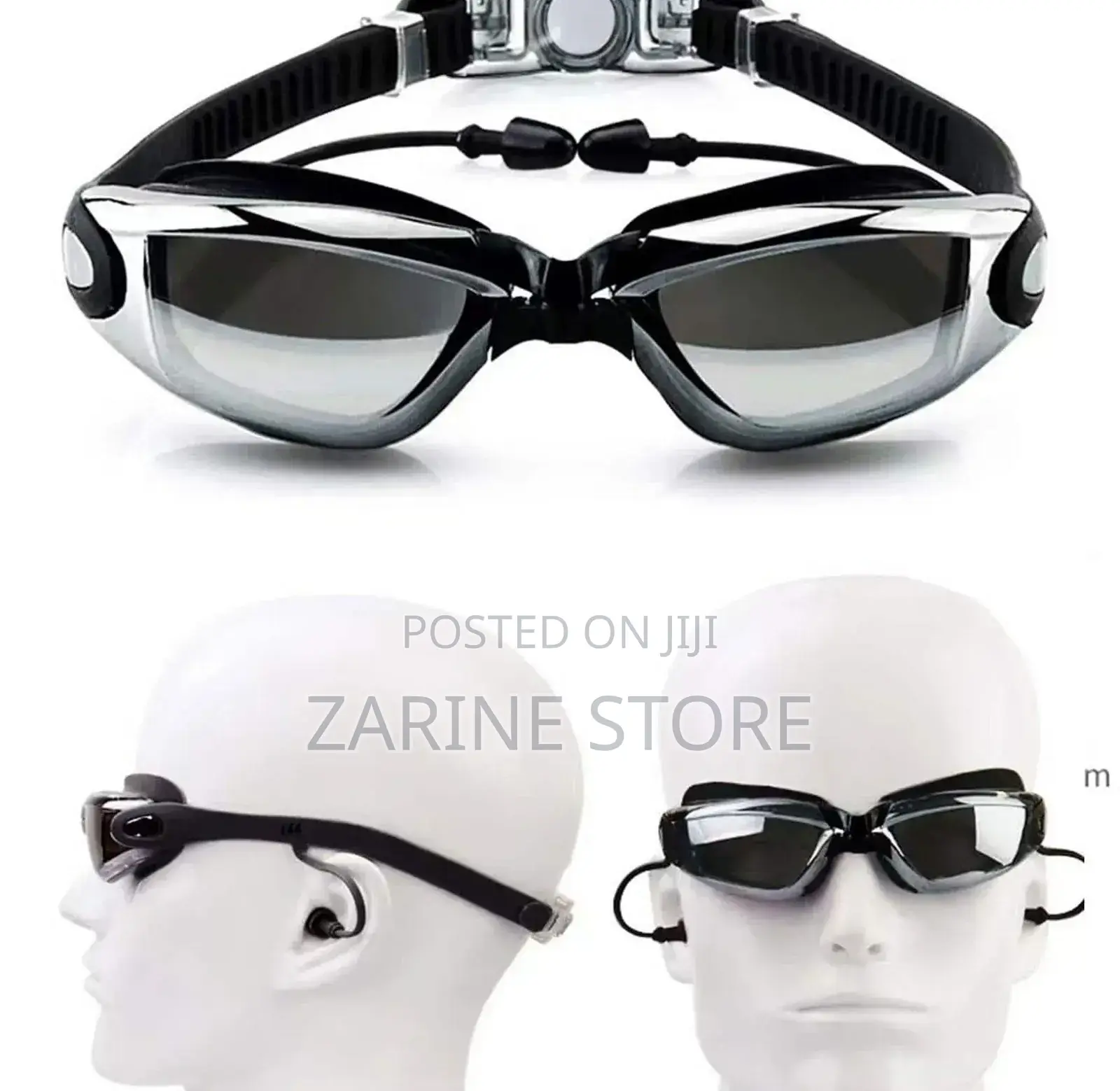 Unisex Swimming Goggles With Ear Protectors Is Adjustable