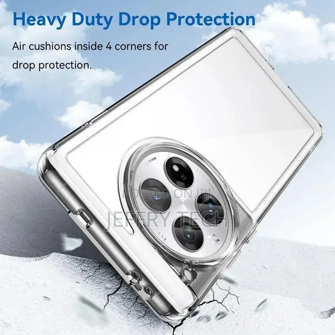 Case for Oneplus 12R High-Grade Ultra-Clear TPU Material