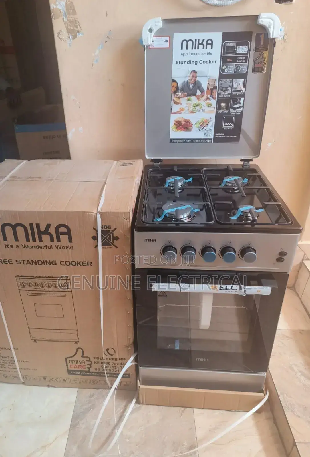 Brand New Mika 50 by 60 All Gas Free Standing Cooker