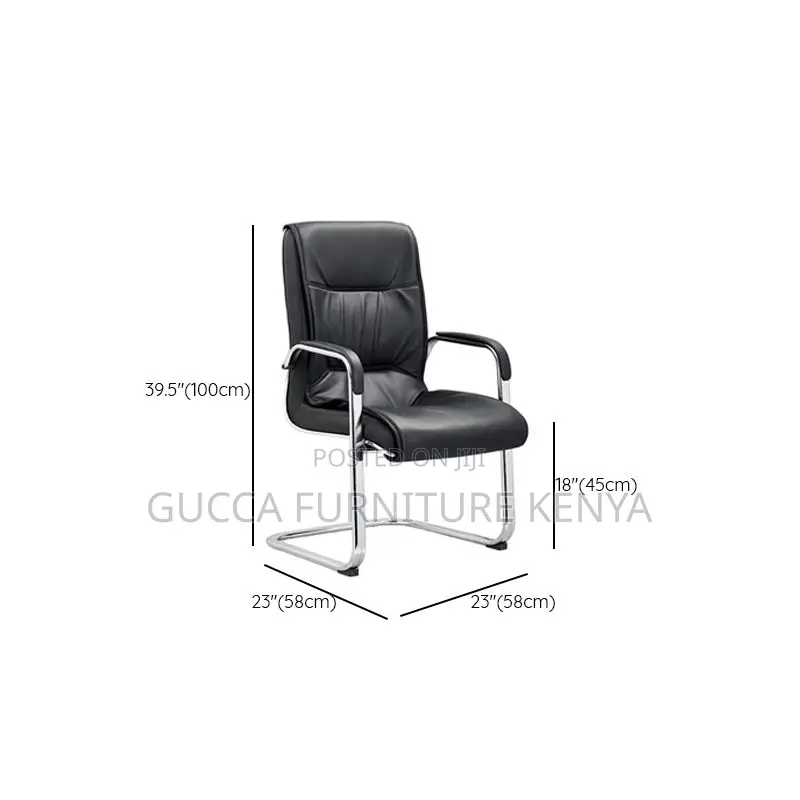 Office Chairs: Executive Simple Tanned Hide Task Chair