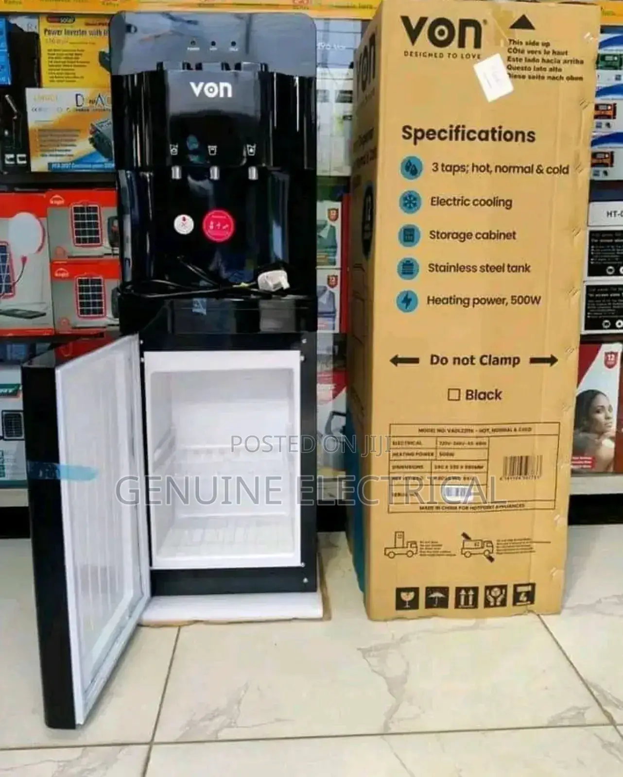Long Lasting Von Black 3taps Dispenser