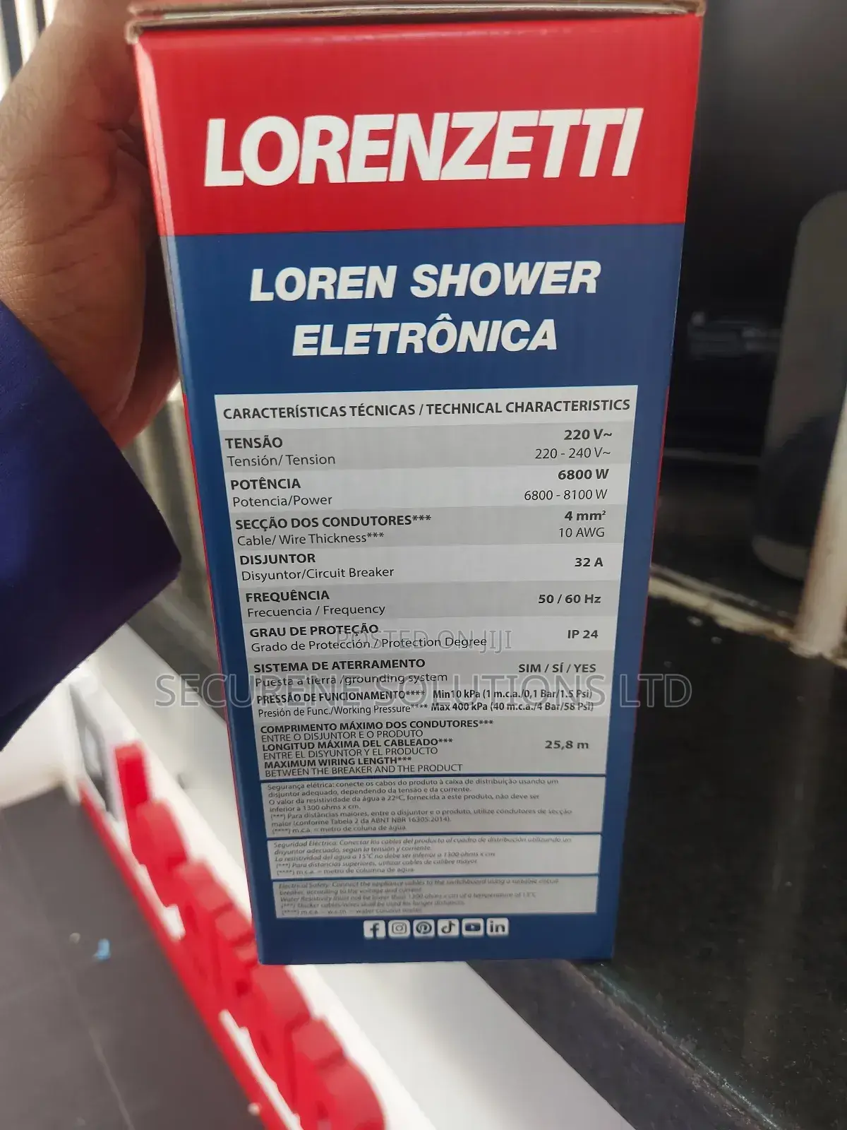 Lorenzetti Advanced Instant Shower Head