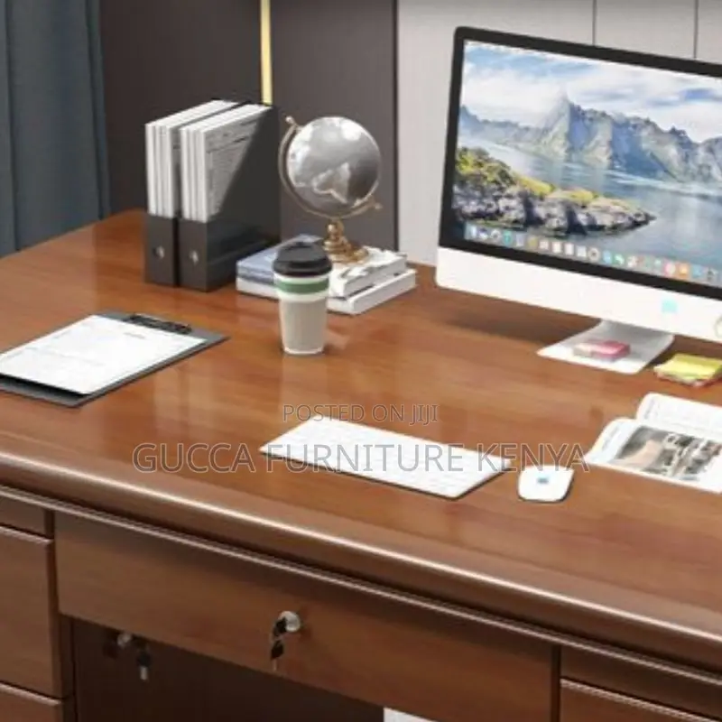 Office Tables:1400mm Secure Computer Executive Desk