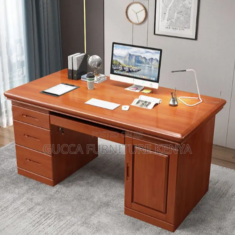 Office Tables:1400mm Secure Computer Executive Desk