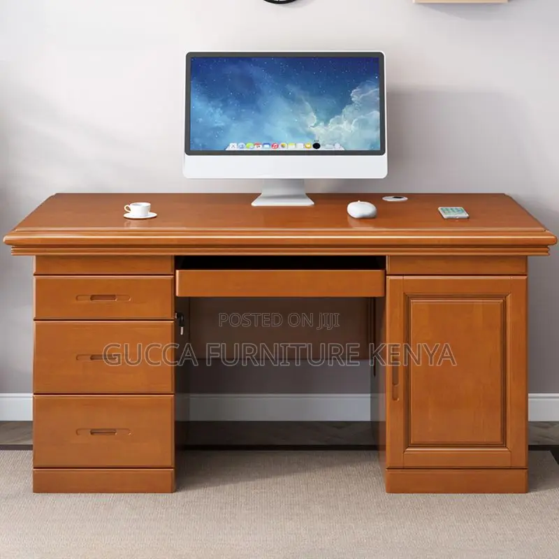 Office Tables:1400mm Secure Computer Executive Desk
