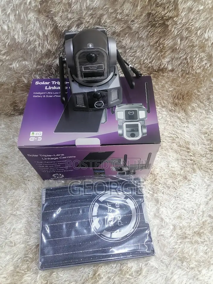 Compact Triple Lens 4g Solar PTZ Camera