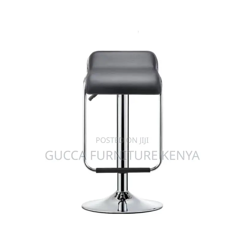 Home Chairs: Dark Gray Rawhide Riding Seat Pub Stool