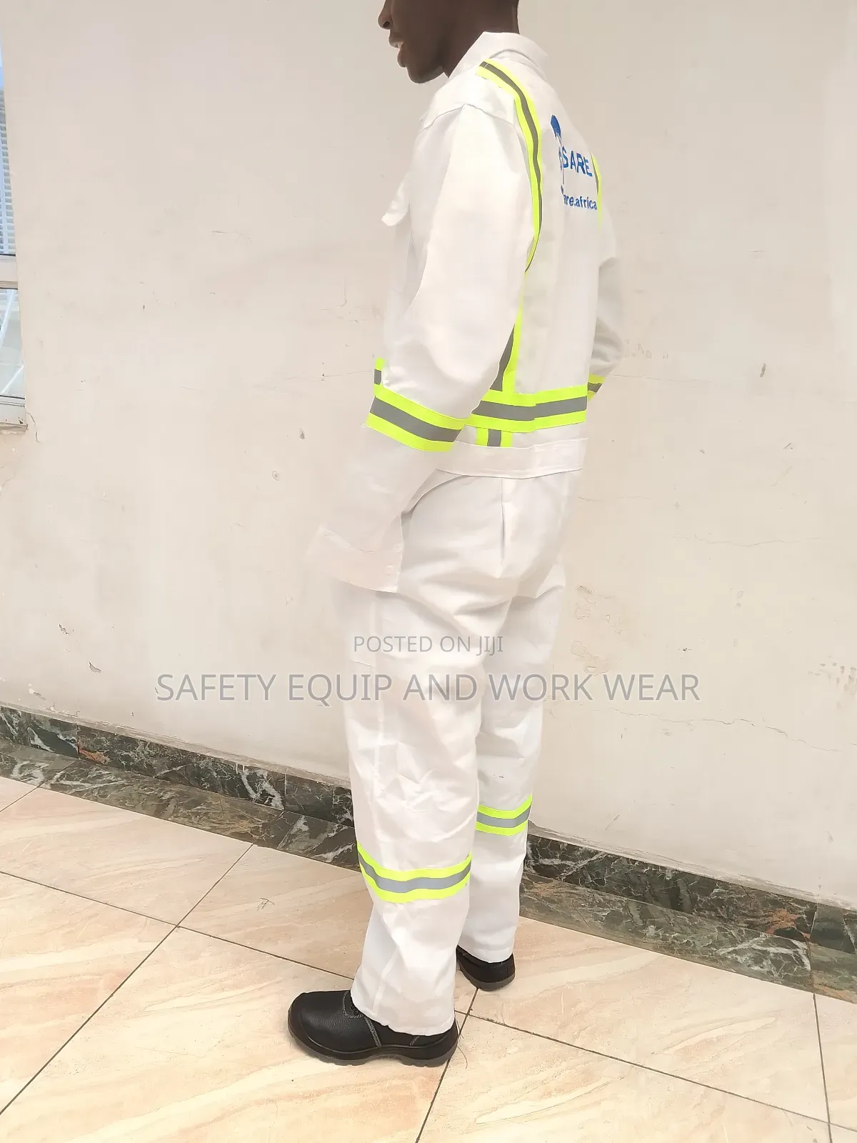 Branded White Coverall