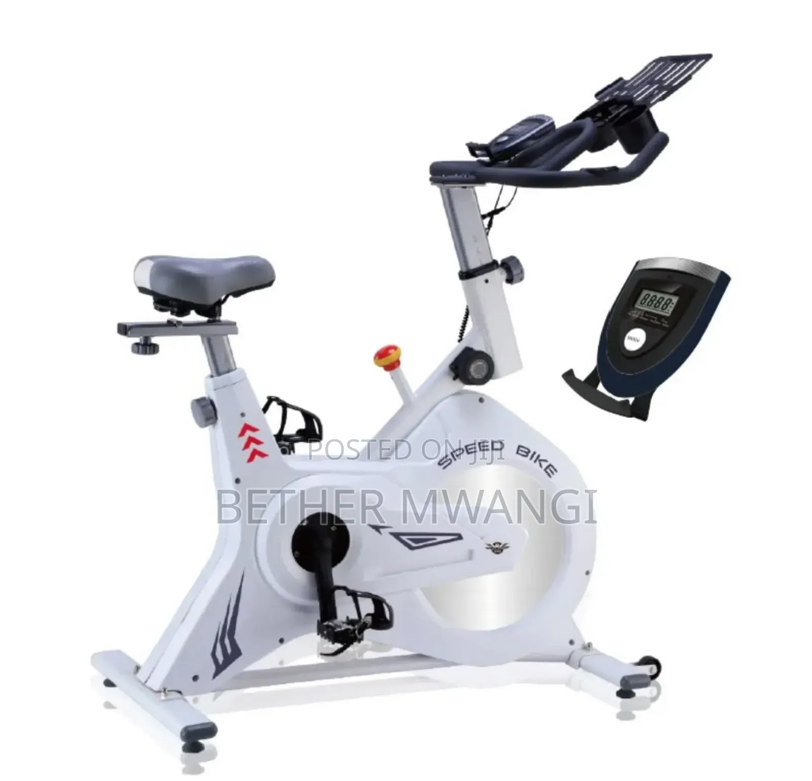 White Studio Power Spin Bike in Kenya