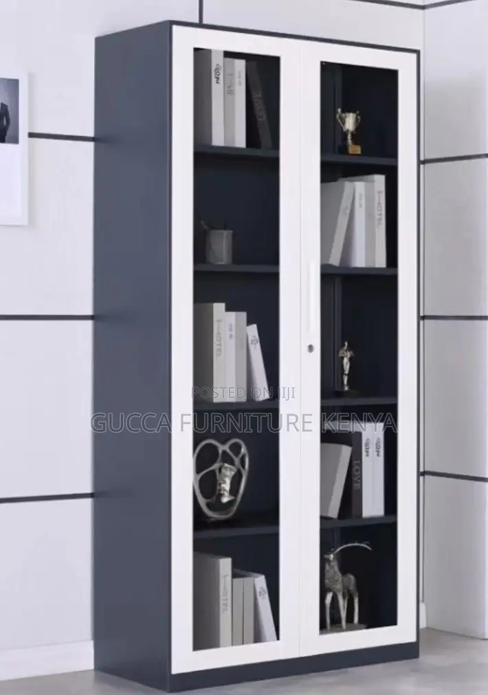 Cabinets:2-Door Open View Modern Storage Cabinet