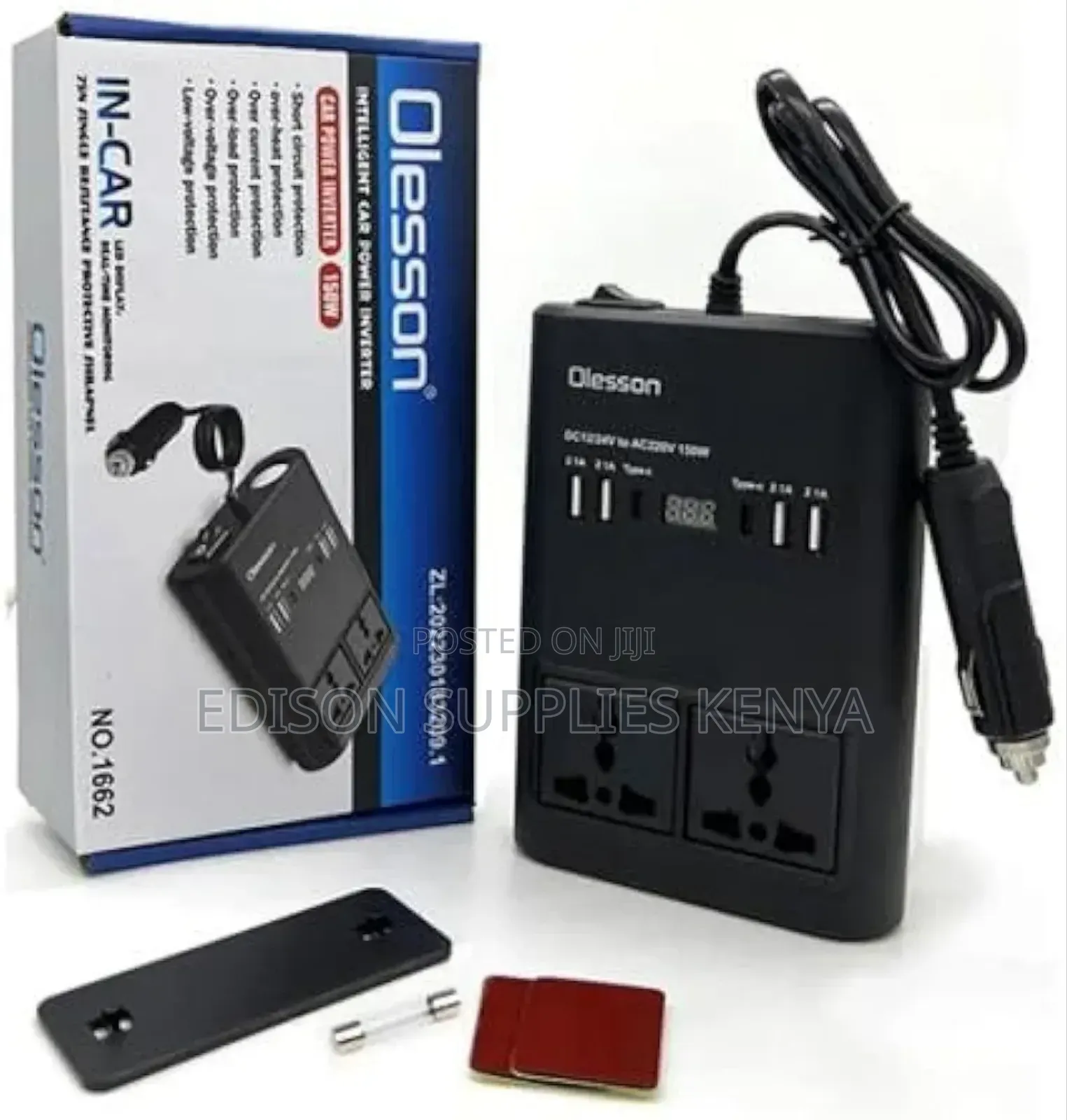 Olesson Car Power Inverter 150watts Cars Extension Cables