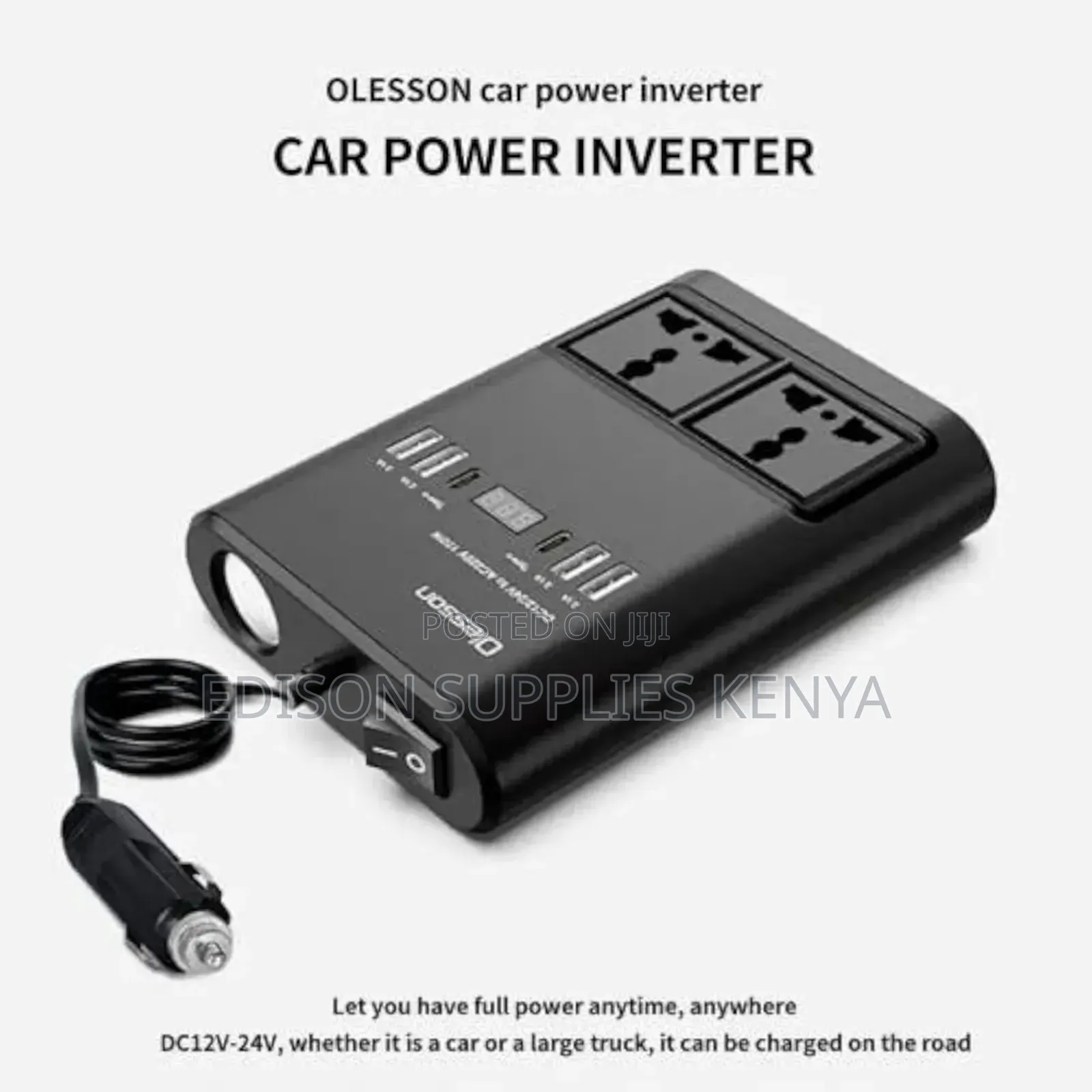 Olesson Car Power Inverter 150watts Cars Extension Cables