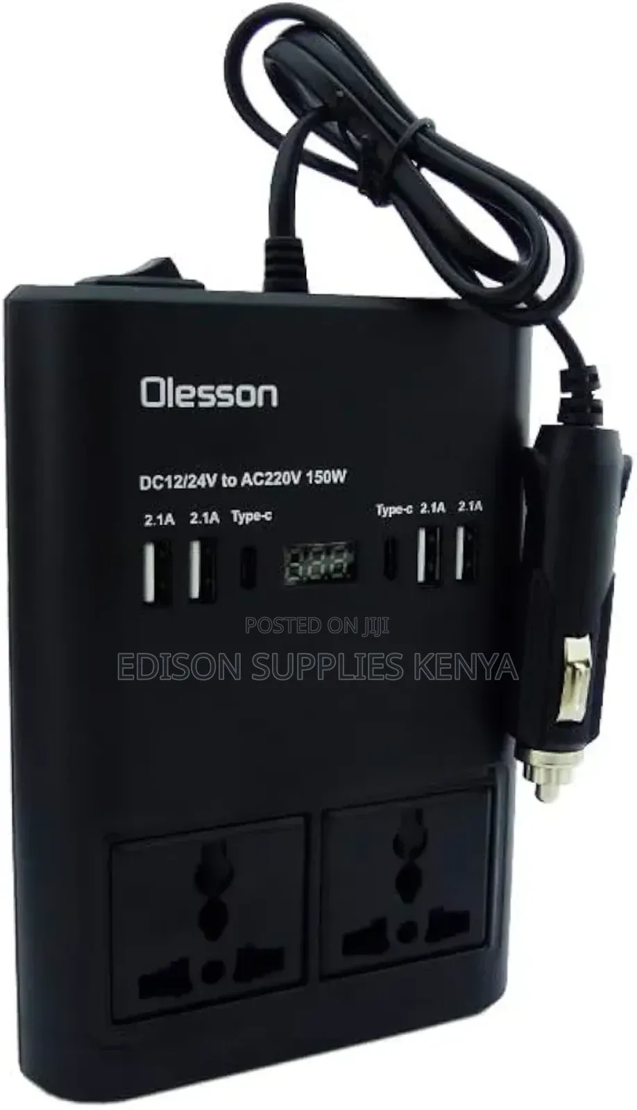 Olesson Car Power Inverter 150watts Cars Extension Cables