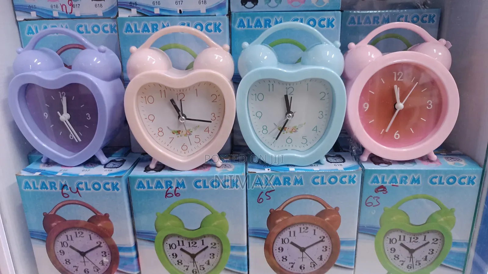 Mini Alarm Clock Multi Coloured