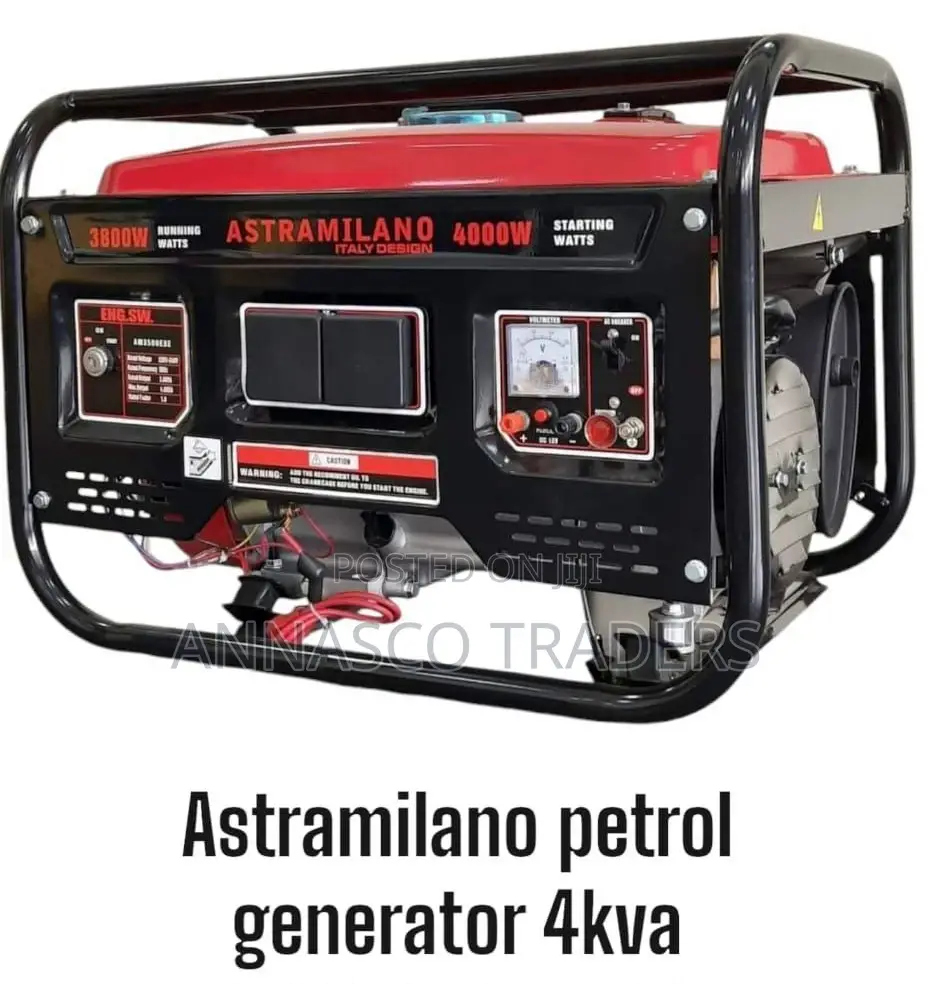 Heavy Duty Astramilano Petrol Generator 4kva (Key)