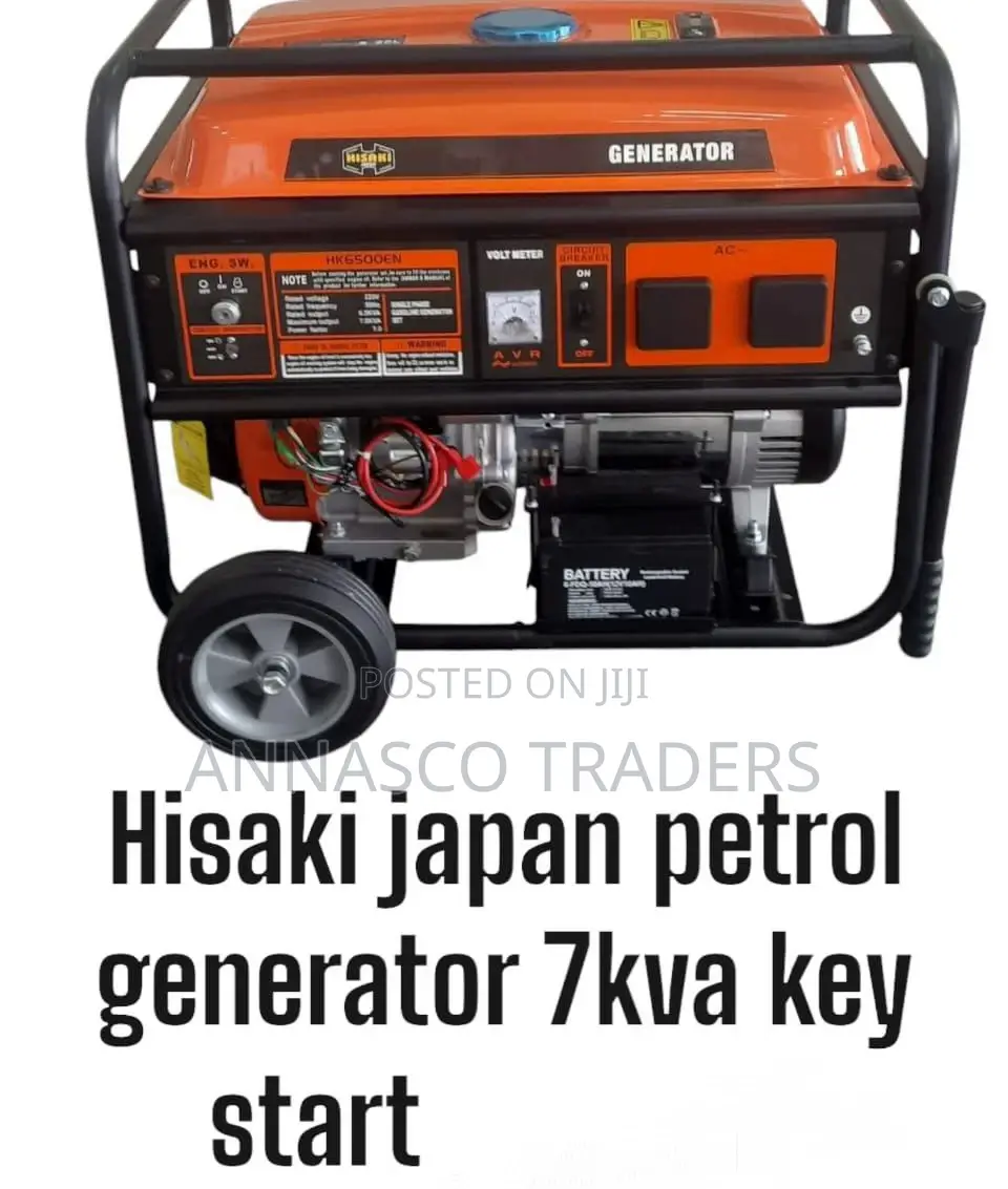 Hisaki Japan Petrol Generator 7kva Key Start