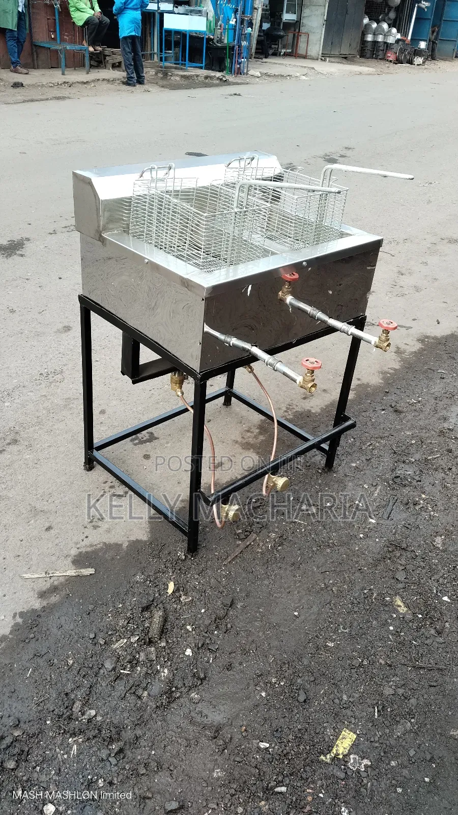 Double Gas Fish  Snacks Chips Fryers