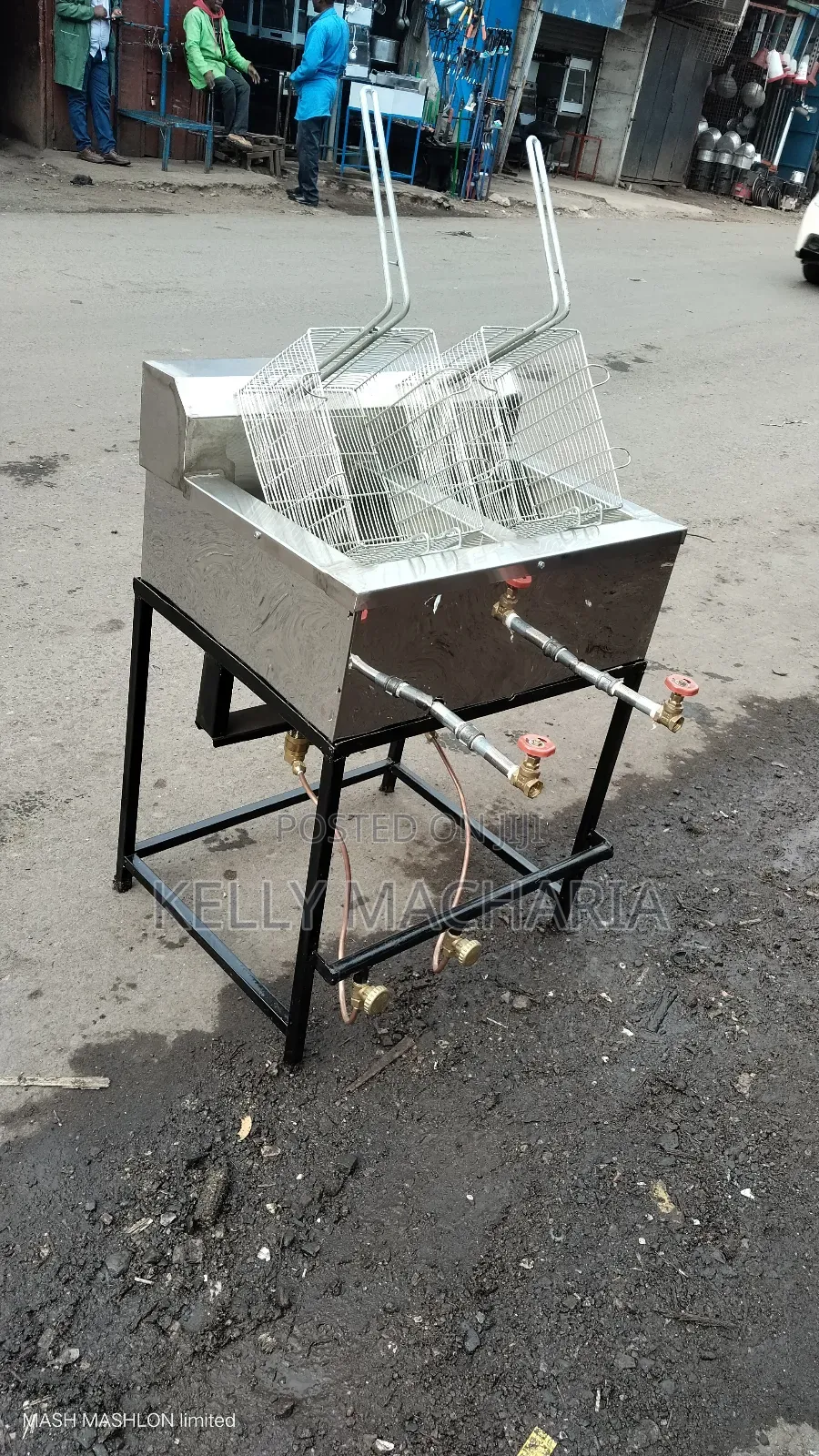 Double Gas Fish  Snacks Chips Fryers