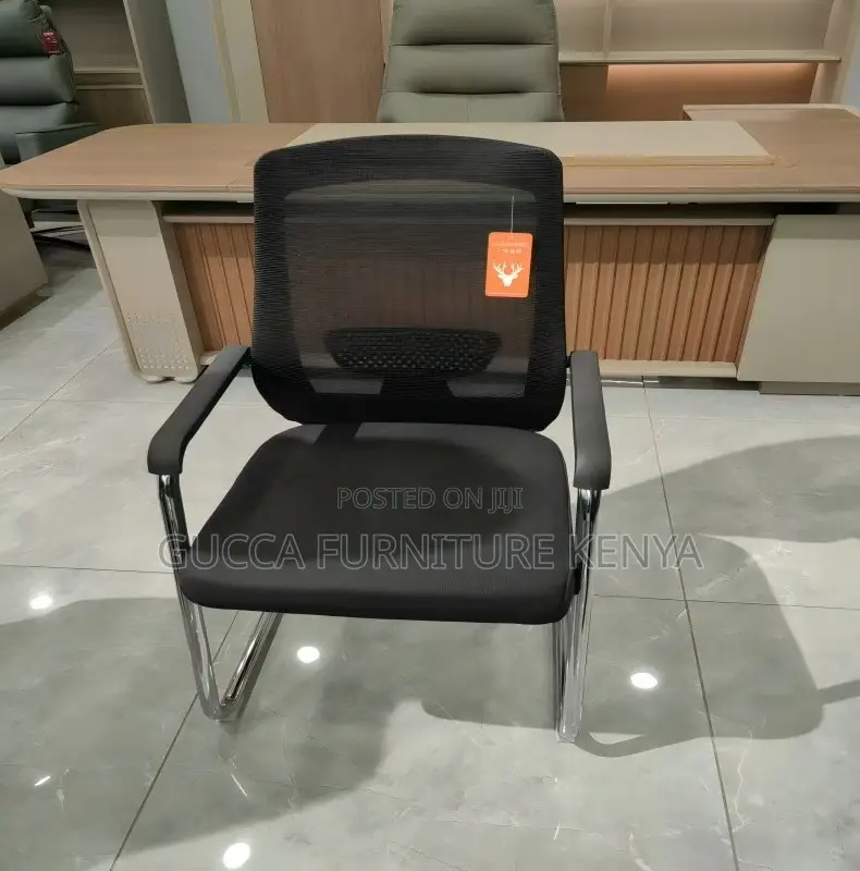 Office Chairs: Modern Chrome Mesh Seminar Office Chair