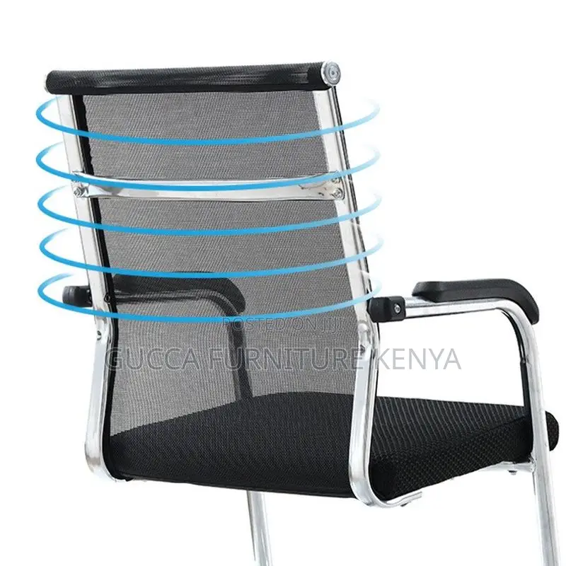 Office Chairs: Simple Style Steel Frame Visitor Office Chair