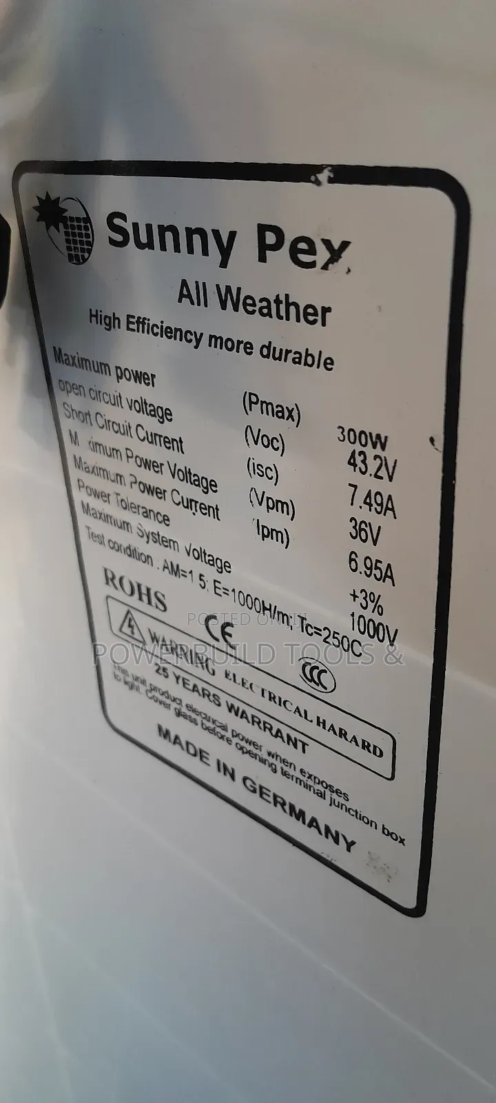 300W Solarpex Solarpanel