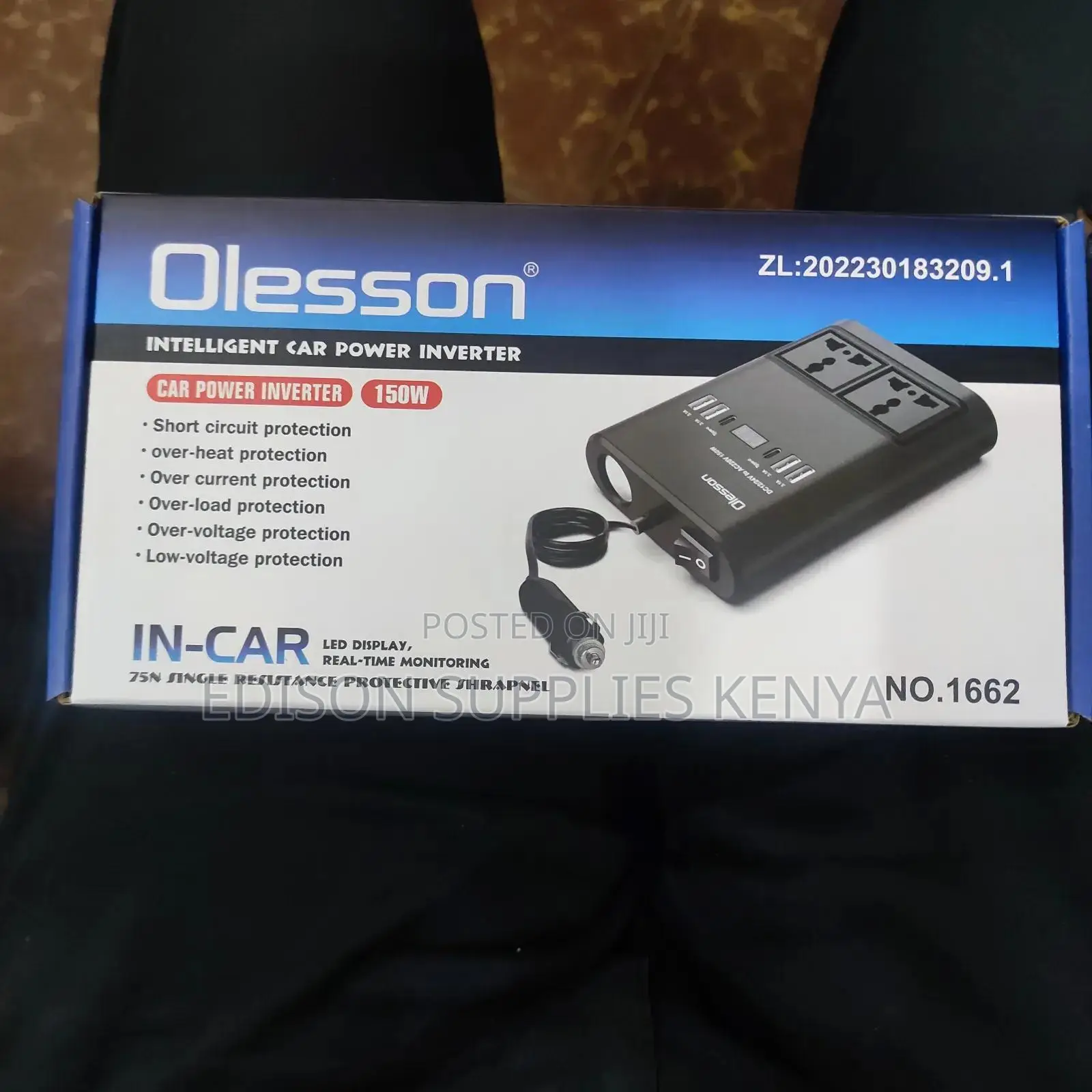 Olesson Car Power Inverter 150watts Cars Extension Cables