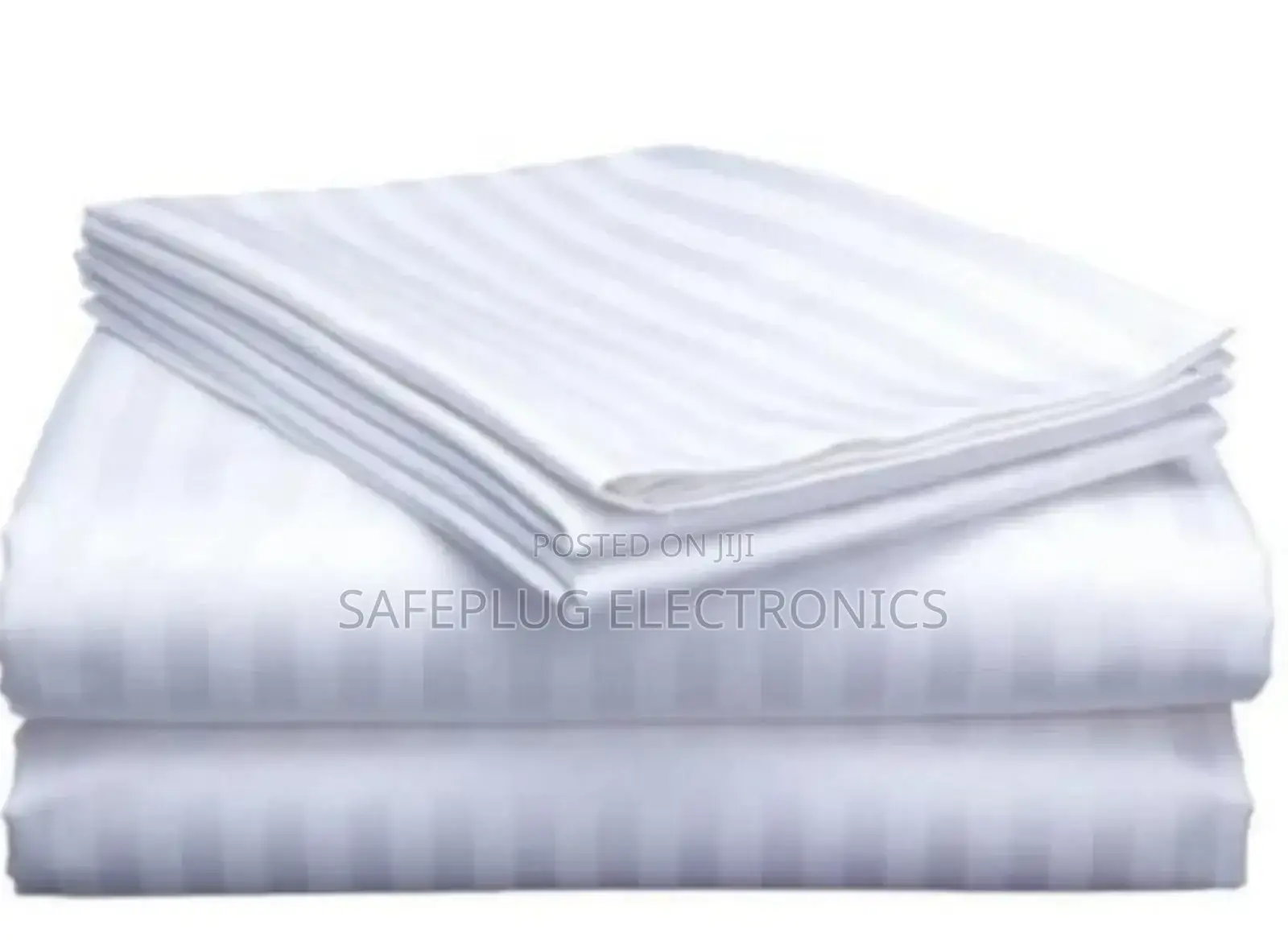 White Cover Set - 7×8 Stripped Duvet Cover Set